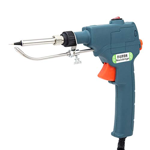 Fdit 80w Ad Alta Durata Ad Alta Durata Portata a Portata di Riscaldamento Interno Ironico Invia Pistola di Stagno per la Saldatura Strumento di Riparazione Verde (Plug 220v)