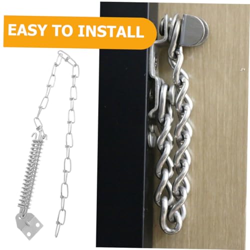 Sécurisez votre entrée avec la chaîne de porte Uonlytech acier - 8