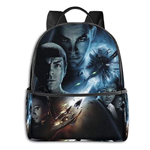 Star Trek Mochila escolar para hombres y mujeres se adapta a portátiles de 14.5 pulgadas