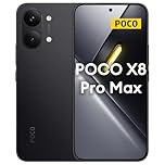 XIAOMI POCO X8 Pro Max 5G Smartphone 12GB+256GB, 8500mAH Battery, MediaTek Dimensity 9500s, 6.83" 120Hz Ultra-bright Amoled Display, 50MP Light Fusion 600 with OIS, Black (No In-box Charger)