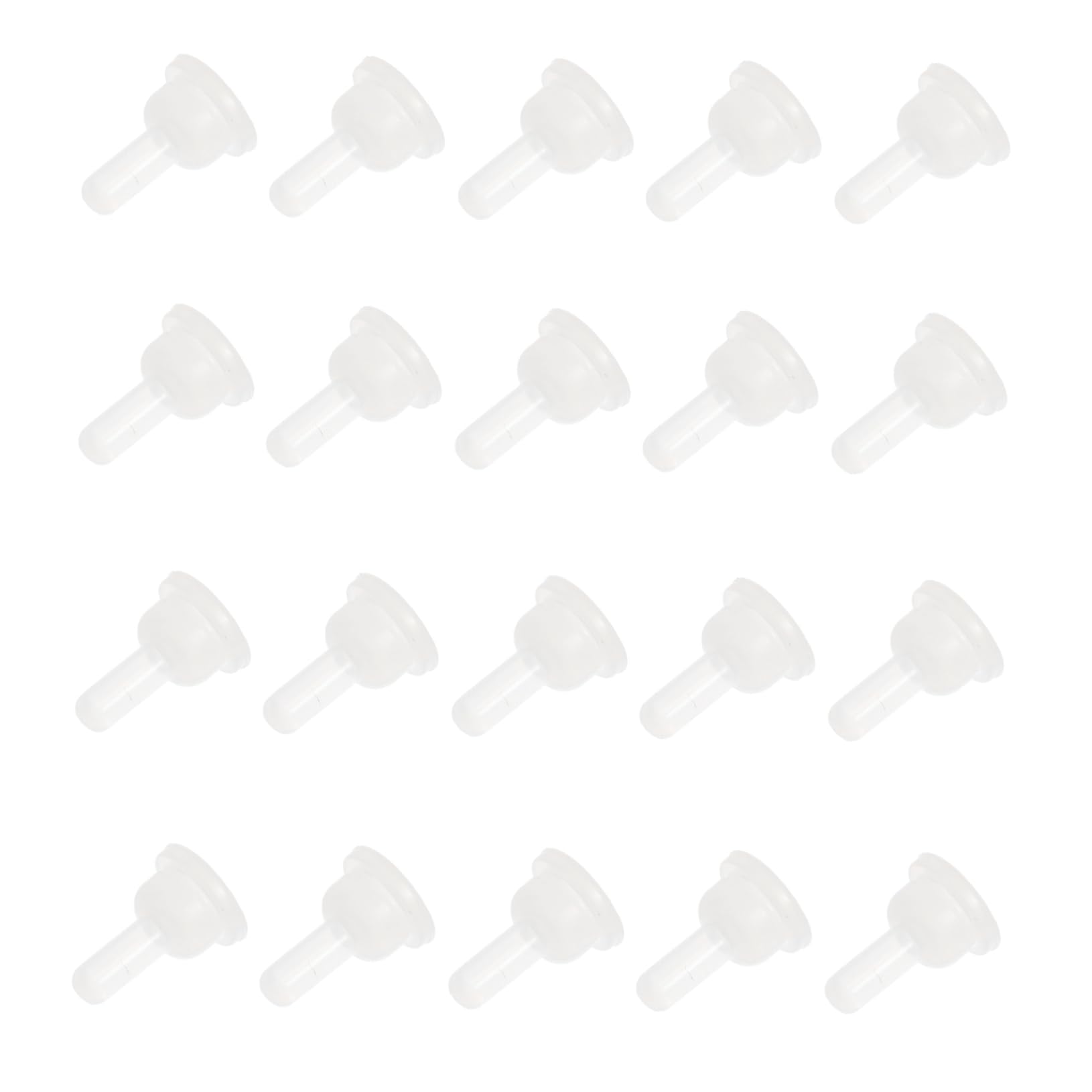 HOLIDYOYO 40pcs Silicone Pet Nurser Nipples Replacement Pacifiers for Small Animals for Rabbits and Chinchillas Soft and Safe Feeding Accessories