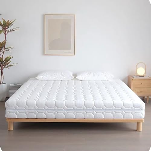 Colchón híbrido de espuma viscoelástica con muelles ensacados, bobinas envueltas individualmente, firmeza media, 20 cm de profundidad, 150 x 190 cm, cama doble, comodidad y apoyo