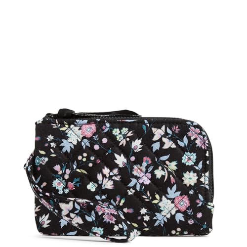 Image of Vera Bradley Women's Cotton Double Zip ID Case Wallet With RFID Protection