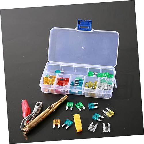 Kit de fusibles para automóvil, 60 piezas, 5-30 A, zinc y plástico, con probador miniatura 5