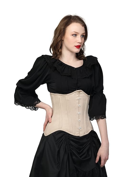 CORSETVOGUE Stylish Under Bust Corset for Women - Adjustable Shapewear Body Shaper for Slimming and Hourglass Figure-picture-28