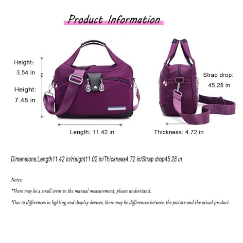 Anti-theft handbag soft edge lightweight multi-pocket fashion waterproof handbag waterproof oxford cloth shoulder bag2