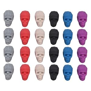 Grcfumo 4 szt. Markery kieliszków czaszki