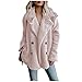 Liu Song Manteau Teddy Femmes Vestes D'hiver Dames Manteau En Peluche Manteaux Chauds En Fausse Fourrure Femmes Veste De Fourrure Polaire Manteau Surdimensionné - rose,XXL