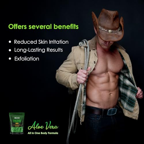 Men’s Waxing Kit for Coarse Back & Chest Hair – New Heavy-Duty Edition – Home Waxing System for Couples & Male Grooming – Includes Analog Warmer & Precision Tools for Beard & Brows