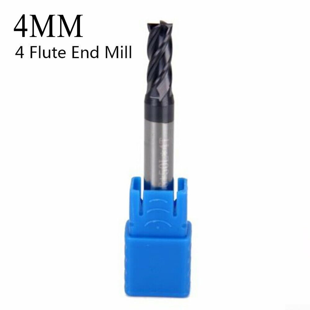 AlTiN Coated Solid Carbide Milling Cutter, Finishing and Roughing Tool, Solid Carbide Milling Cutter with 4 Teeth, 1MM~20MM, DIN 6527L end Mill Solid Carbide(VHM), N-Type(Z4(4MM)