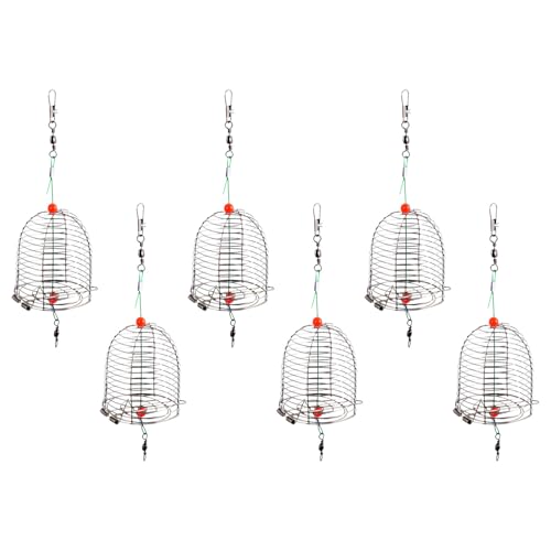Support pour amorceur de leurre à carpe évitant la dispersion | Lot de 6 cages d'amorçage