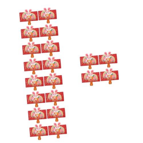 Enveloppes rouges Nouvel An 2023 motif festival de fête