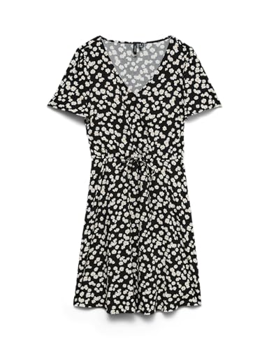 Robe courte Vero Moda vêtement d'été noir en taille M pour femmes