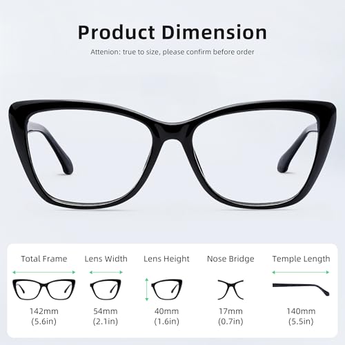 Image of DOERAYM Blue Light Glasses for Woman: Amber Tint Reading Glasses for Night Shift Nurses & Office Workers