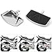 Adjustable Rear Floorboards for Honda Magna 250 750 VTX 1300 1800 Shadow 750 Passenger Foot Pegs for Yamaha V-Star 250 650 1100 1300 V-MAX Foot Padels for Suzuki