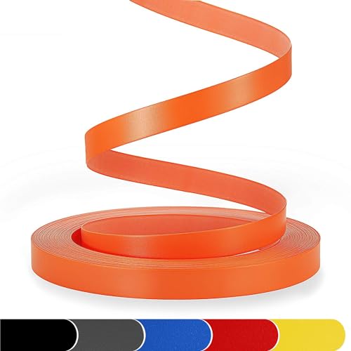 Cubre cantos de PVC naranja de 1 1/2 pulgadas sin pegar que protege tableros contra impactos