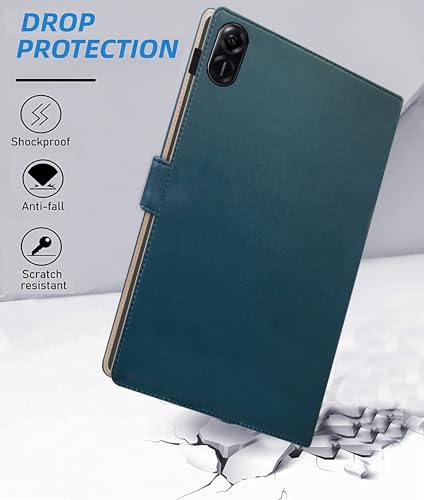 Image of TGK Flip Case Cover for Honor Pad X8a 11 inch Tablet with Stylus Holder (Cerulean Blue)