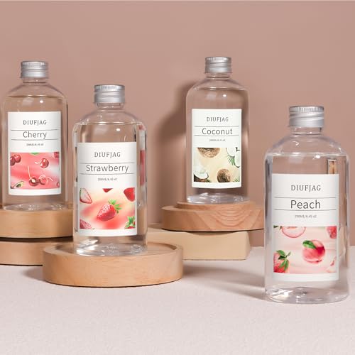Cherry Diffuser with 10 Fiber Sticks, 6.7 oz Diffusers for Home Essentials Bathroom,Last up to 60 Days（200ml — view 4