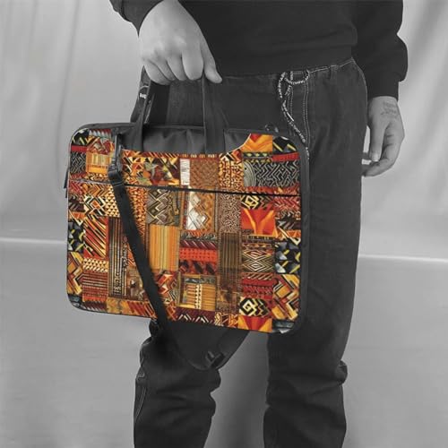 Sac d'ordinateur imprimé patchwork pour protéger votre PC portable avec style - 2