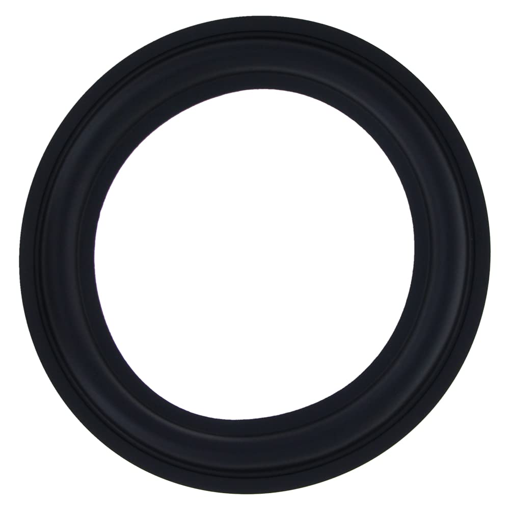 Jutagoss 1Pcs 6.5Inch Perforated Speaker Rubbe Edge Surround Rings Replacement Parts for Speaker Repair or DIY Black