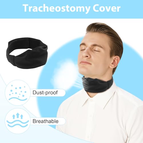2pcs trach covers for tracheostomy neck stoma cover breathable dust- proof shield neck trachea protector
