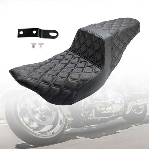 Artudatech Rider Passenger Seat Front Rear Cushion Black For Harley-Davidson Street Glide EFI FLHX 2008-2023, For Harley Road Glide Special FLTRXS 2015-2023 Road King Special FLHRXS 2017-2023 by Artudatech - Image 5