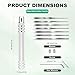 PFCKE 7-in-1 Model Scribe Tool with 7 Blades (0.1/0.2/0.4/0.6/0.8/1.0/2.0mm) for Gundam Resin Carved Scribing & Cutting - Ultimate Gunpla Model Chisel.