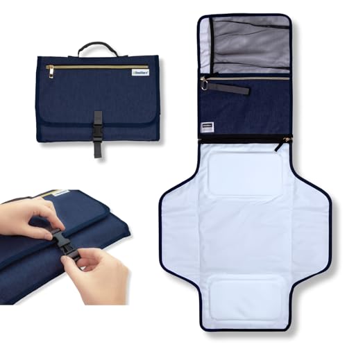 BeeStarz® Baby Changing Pad 2.0 - Portable Waterproof 360° Travel...