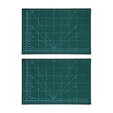 Tablero de tapete de PVC, tapete de corte autocurativo, duradero, flexible, líneas de rejilla métricas de doble cara para acolchar, costura artesanal, paquete de 2/4/6 (A3 (se venden dos piezas por