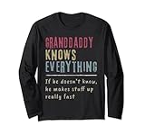 Photo Gallery nonno know everything - regalo per il nonno maglia a manica Photo Gallery nonno know everything - regalo per il nonno maglia a manica