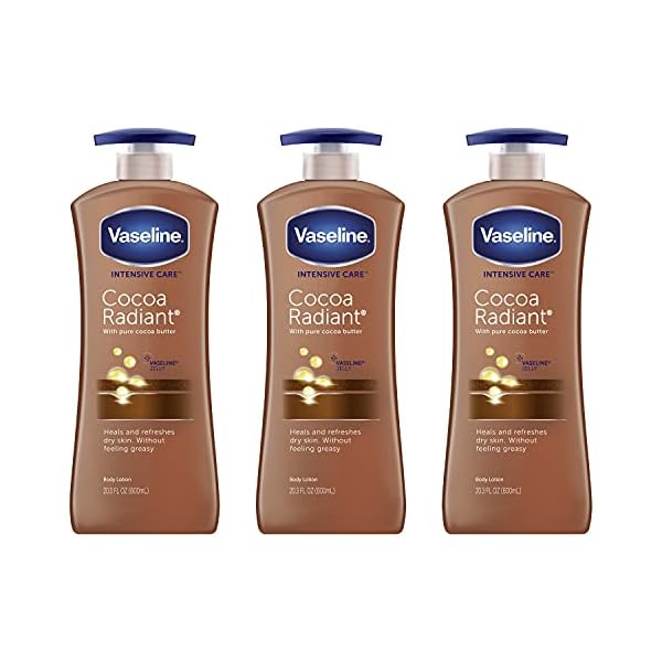 Vaseline Intensive Care Body Lotion for Dry Skin Cocoa Radiant Lotion Made with Ultra-Hydrating Lipids and Pure Cocoa…