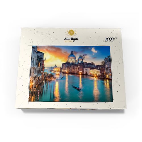 MyPuzzle Grand Canal with Gondola At Sunset Venice Italy - Rompecabezas Premium de 1000 Piezas para Adultos miniatura 4