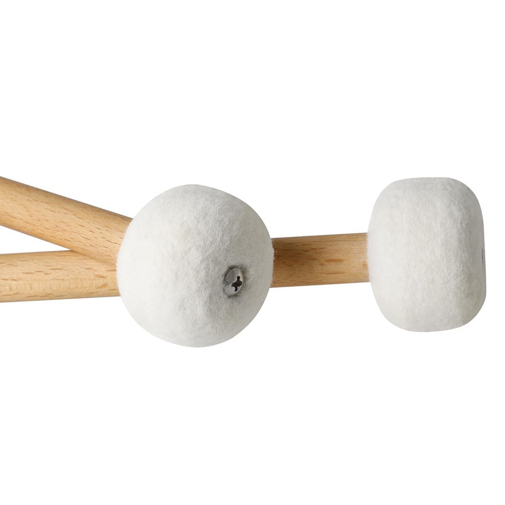 Mazzette per Timpani con Testa in Feltro, in Legno massello, Coppia da 38,5 cm