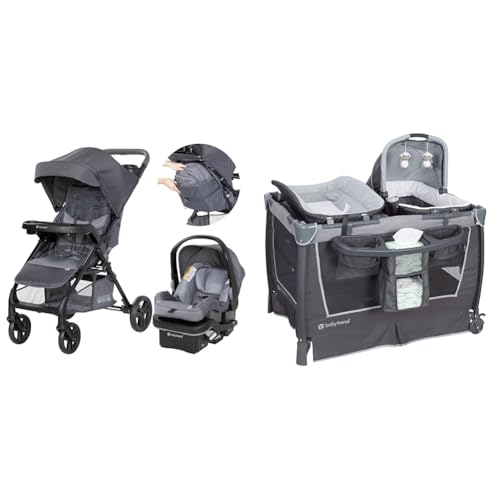 Baby Trend Passport Cargo Travel System with EZ-Lift 35 Plus Infant Car Seat and Nursery Center Playard with Bassinet and Changing Table - image 1