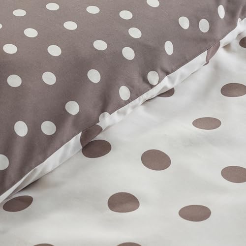 Housse de couette chocolat réversible pour renouveler la déco de lit double facilement