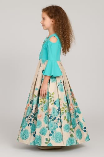 Image of My Lil Princess Kids Birthday Maxi Gown Frock Dress for Baby Girls