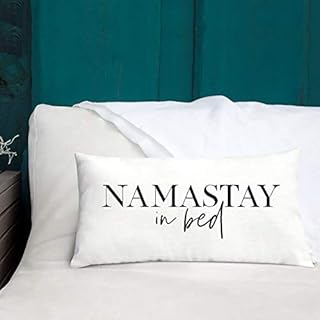 ArthuereBack Namastay in Letto Cuscino Biancheria da Letto Cuscino Regalo di Nozze inaugurazione della casa Regalo Coppia Regalo Camera da Letto Arredamento Bambini