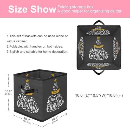 Boîte de rangement pliable en tissu pour ordonner la chambre - 3
