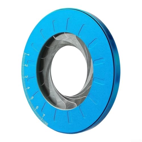 Compás de aluminio de 12.5cm y regla ajustable azul para evitar trazos imprecisos en geometría 3