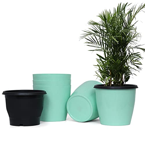 Livzing 10 Inch Self Watering Planter Pots Plastic,Virgin Plastic Pots for Plants, Modern Plant Pot,Outer Colored Pot and Inner Black Pot,Flower Pots for Indoor/Outdoor/Balcony,Blue-Pack of 5 Livzing 10 Inch Self Watering Planter Pots Plastic,Virgin Plastic Pots for Plants, Modern Plant Pot,Outer Colored Pot and Inner Black Pot,Flower Pots for Indoor/Outdoor/Balcony,Blue-Pack of 5
