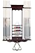 Cue Rack Only- 10 Pool - Billiard Stick & Ball Wall Rack Choose Oak or Mahogany Finish Made of Wood (Mahogany)