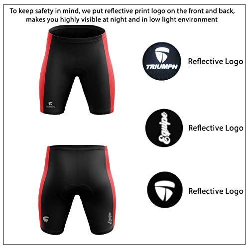 Image of Triumph Men's Cycling Shorts with Foam Padded. These Biking Half Pants are The Most Important Bikes Accessories for Boys /Men Cycling Enthusiasts. Dress Yourself with The Leader in Cycling Clothes