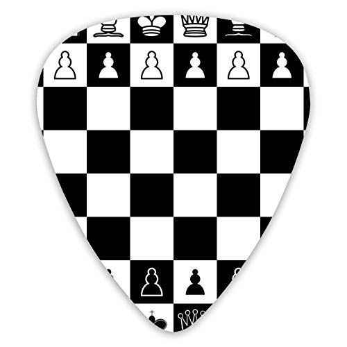 Médiators pour guitare Noir et blanc Pics pour ukulélé d’échecs carrés 12 pièces dont 0,46 mm 0,71 mm 0,96 mm - Les Beatles, Paul McCartney, John Lennon, RIngo Starr, George Harrison Médiators pour guitare Noir et blanc Pics pour ukulélé d'échecs carrés 12 pièces dont 0,46 mm 0,71 mm 0,96 mm