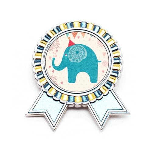 Broche éléphant chapeau rouge, le cadeau en métal idéal pour collectionneur