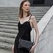 Time Resistance Leather Crossbody Bag for Women - Handbag, Shoulder Bag, Messenger Purse (Black) - Gift Box Included