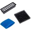 1SET Three-in-one Washing Vacuum Cleaner Filters .Compatible for Zelmer 00632555, 12000118, 00797694. Vacuum Cleaner Part