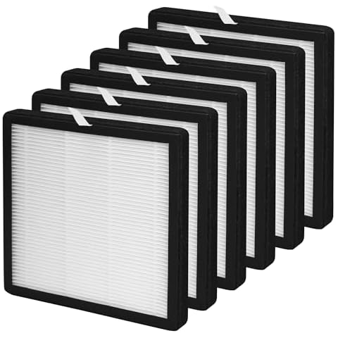 FCFMY 6 Packs H13 True HEPA Replacement Filters Compatible with Westinghouse 1701 1702 HEPA Air Cleaner Purifier Cover
