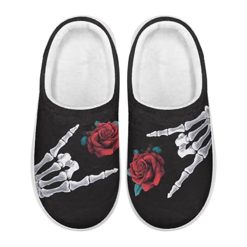 Fuzzy Memory Foam Slippers for Women Winter Soft Warm Flannel Slipper Non Slip Bedroom House Shoes Indoor Slip On2