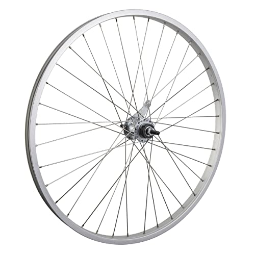 WheelMaster KT-305 Coaster Brake Rear Wheel 26 x 1.75/2.125, Silver, Alloy, 14g SS Spokes, w/Trim Kit