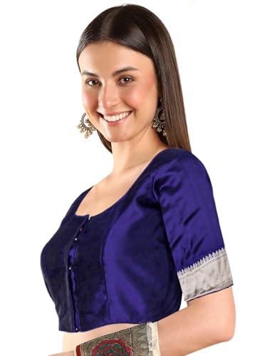 Image of Chandrakala Casual Blouses for Women Sarees,Readymade (B186-P)